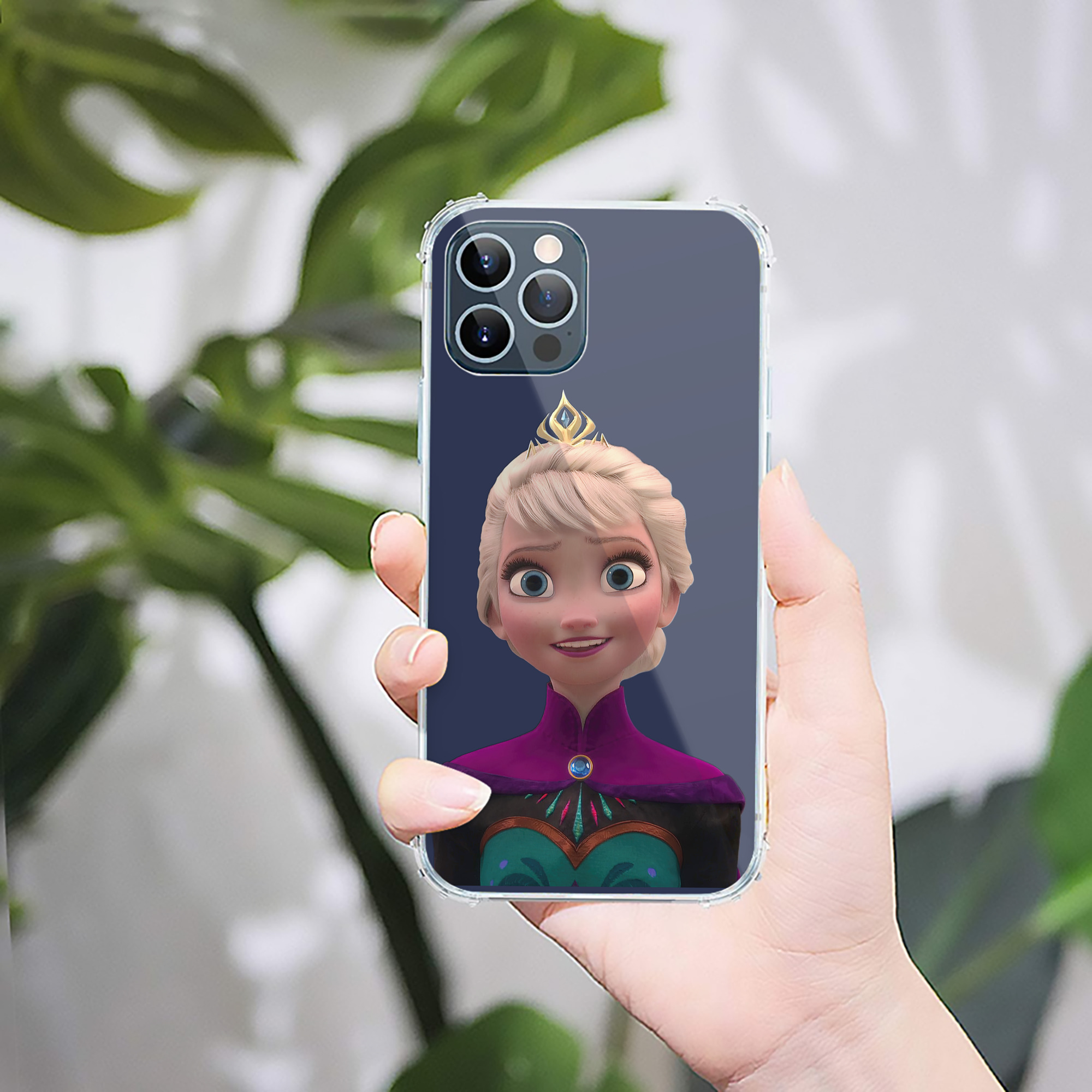 （画像用） アナと雪の女王 アンナ エルサ Frozen Anna Elsa 【iPhone 12シリーズ対応】透明スマホケース（クリアソフトケース）